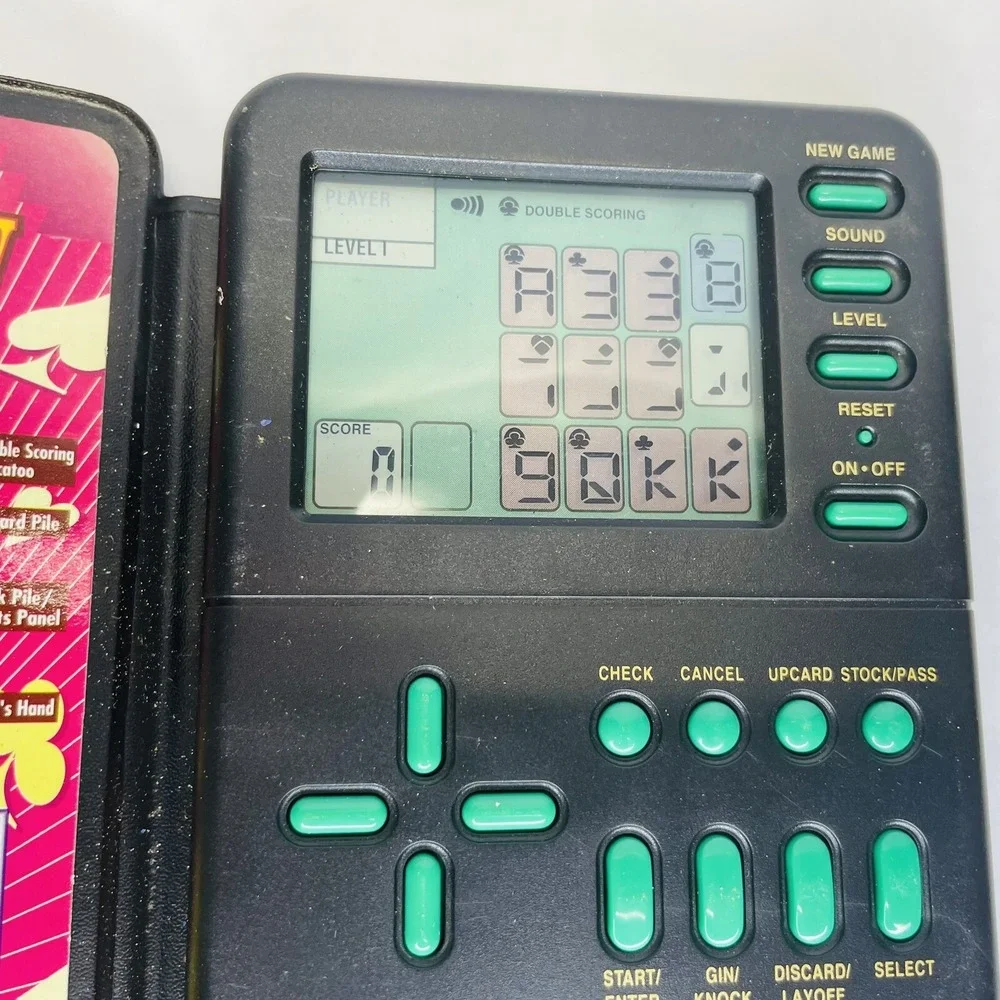 Radio Shack Gin Rummy Handheld Micro Games Of America Vintage Working‎ Condition